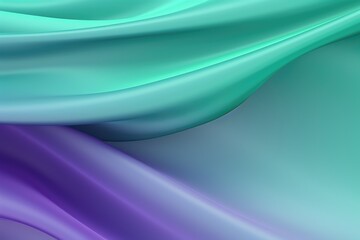 Fototapeta premium Serene Green and Blue Blurred Gradient - Abstract Elegance Generative AI