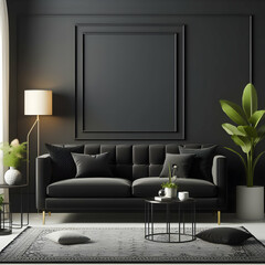Beautiful sofa with amazing background