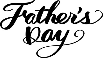 手書きの「父の日」カリグラフィー文字