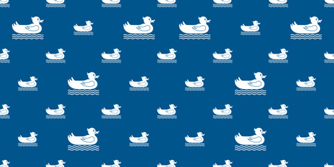 Duck Swim Ring Icon Seamless Pattern Y_2202001
