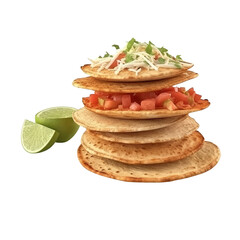Tostadas PNG Cutout, Generative AI
