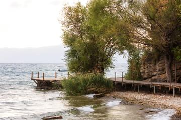 Fototapeta na wymiar The Bridge of Wishes, Ohrid, North Macedonia