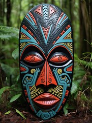 'African Tribal Mask Designs: Pathways Through Tribal Village Villages'