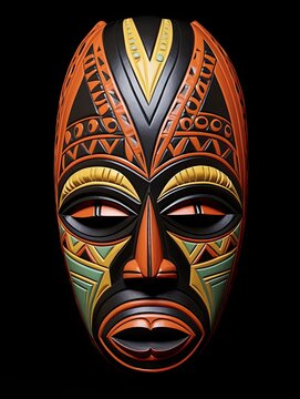 African Tribal Mask Designs: Tribal Tribes and Rolling Hills Art in African Terrains