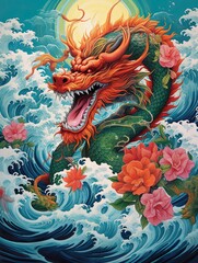 Asian Dragon Festival: Art Island Showcase of Festive Dragons on Secluded Islands.