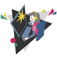 eスポーツを楽しむシニア女性 © marunouchi