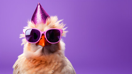 Party chick with sunglasses