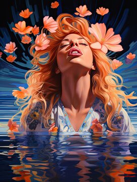 Bold Pop Diva Portraits: Songstress Sashay Along the Melodious Brook