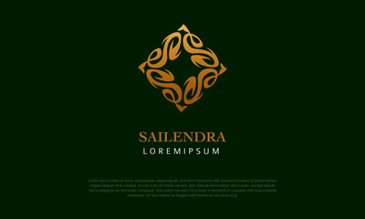 Fototapeta na wymiar Sailendra Vector Logo Template. Beautiful and elegant Logo illustration. 