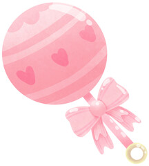 Pink Baby rattle