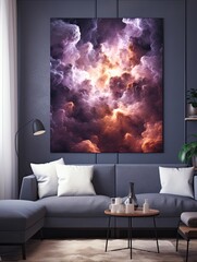 Deep Space Nebula Art: Interstellar Clouds Canvas Wall Art the epitome of otherworldly beauty