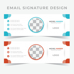 Modern Email signature design template
