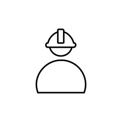 Foreman icon vector. Builder illustration sign. Engineer symbol. Worker logo.