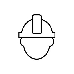 Foreman icon vector. Builder illustration sign. Engineer symbol. Worker logo.