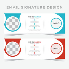 Email signature design , corporate template