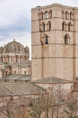 Zamora romanesque cathedral with byzantine dome. Castilla Le&oacute;n, Spain