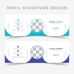 Email signature template, corporate design