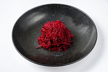 beetroot salad on the plate
