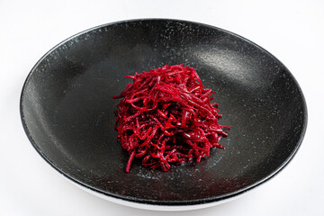 beetroot salad on the plate