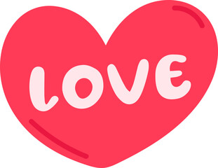 Cute love heart element vector