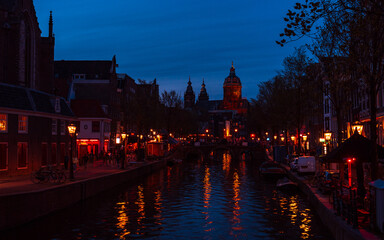 Discovery of the historic city center of Amsterdam and its monuments, Netherlands