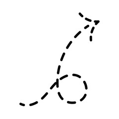 Dotted Line Arrow