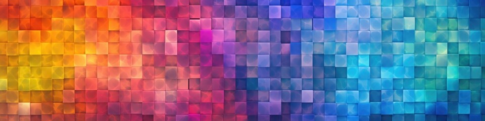Abstract colorful background with squares. Generative AI.