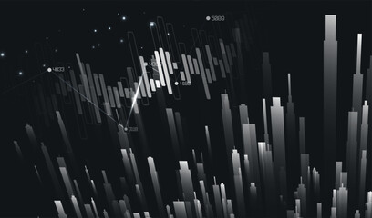 Abstract infographic visualization.