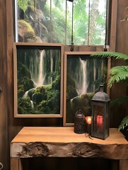 Rustic Jungle Vibes � Rainforest Waterfall Scenes Wall Decor