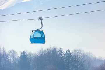 Ski resort Bansko, Bulgaria, cable car