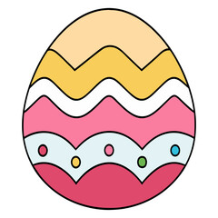 colorful cute easter eggs baby bunny