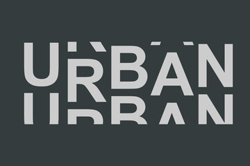 Fototapeta na wymiar Urban style, quote, slogan typography graphic design, for t-shirt print, brutalism