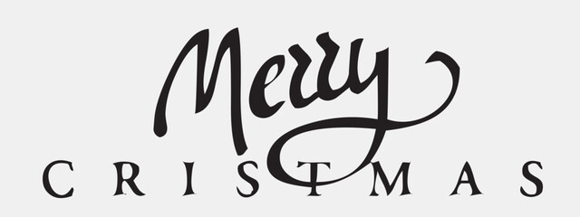 merry cristmas font. Typography decorative elegant  lettering for logo. vector illustration. stock image.