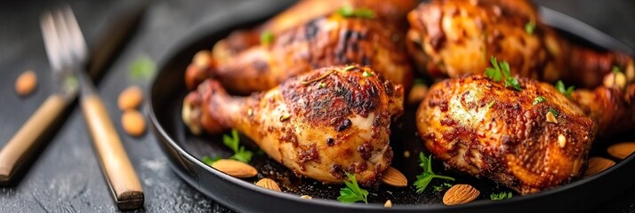 grilled chicken legs