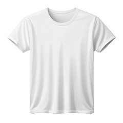 Blank White T-Shirt Template: Front and Back View
