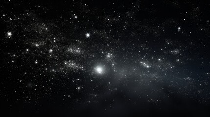 A minimalistic view of a distant star cluster, twinkling like diamonds in the cosmic void.