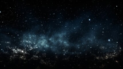 Fototapeta na wymiar A minimalistic view of a distant star cluster, twinkling like diamonds in the cosmic void.