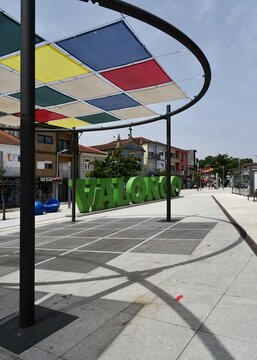 Main square in Valongo, Porto - Portugal 