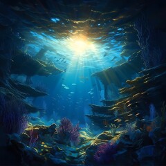 Underwater Sunrays