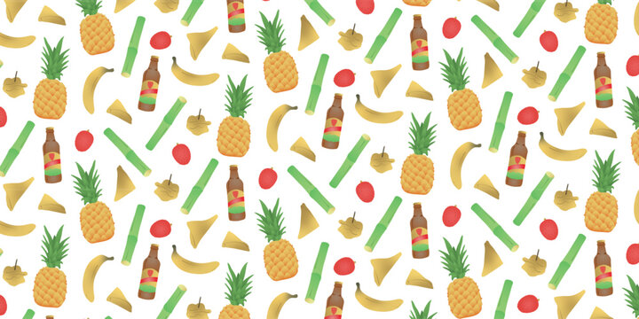 Pattern - Nourriture exotique