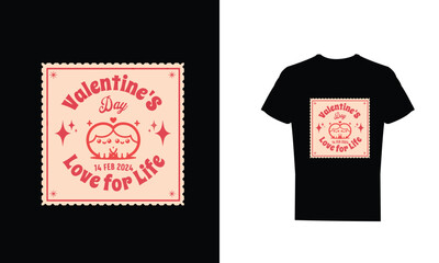 Vector Valentines day t shirt design