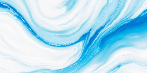 abstract soft blue and white abstract water color ocean wave texture background .Fluid blue ocean wave layer Tsunami wave background in flat cartoon style. Big blue tropical water splash.	