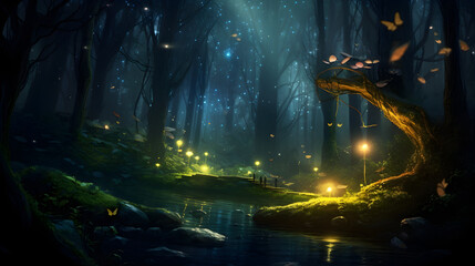 the background contains golden fairy lights and trees, Free Photo,,
Lamp design with fantasy style

