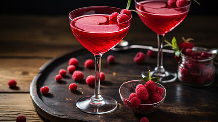 Valentines Day cocktail