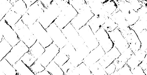 black and white painted wall, a black and white drawing of a brick wall, a set of four different brick walls, four different types of brick paving stones, vintage brick wall vector,