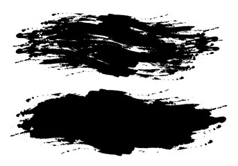splat set of black ink circles brush stroke bundle on a white background,black and white icons set, a bundle of black ink swirls on a white