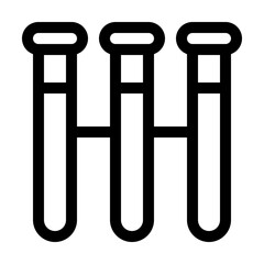 test tube line icon