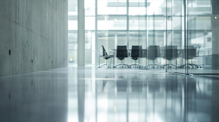 Blur focus of modern meeting room in office