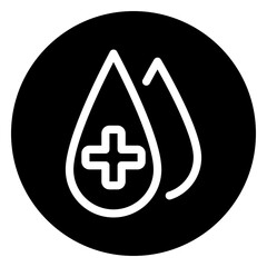 blood donor glyph icon