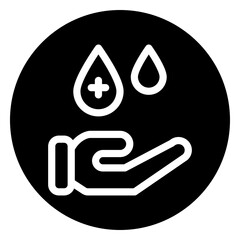 blood donation glyph icon